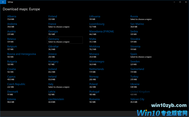 Windows 10 Mobile上下载脱机地图的技巧5