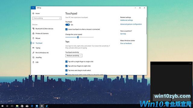 如何在Windows 10上连接鼠标时禁用触摸板