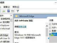 Win10系统Edge如何禁用InPrivate无痕浏览功能？