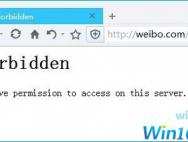 Win10系统浏览器报错403 forbidden如何解决
