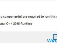 Win10电脑运行程序缺少Microsoft Visual C++ 2015 Runtime怎么办