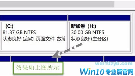 win10没有分区如何进行磁盘分区(5)