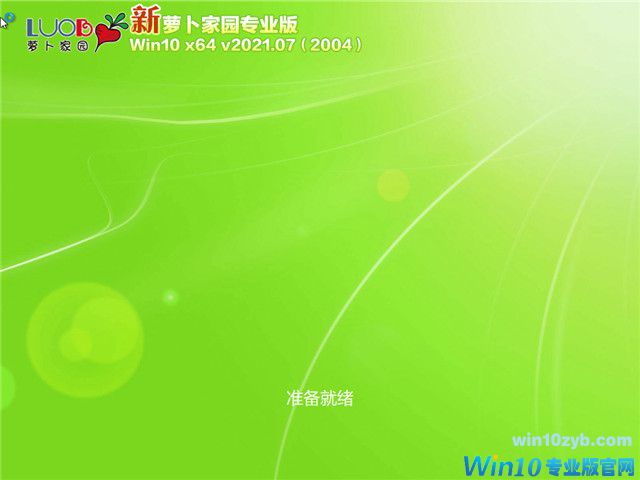 萝卜家园 Win10 64位专业版(2004) v2021.07