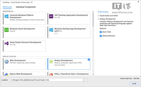 开发者福音，Visual Studio 2016安装占用更小、速度更快