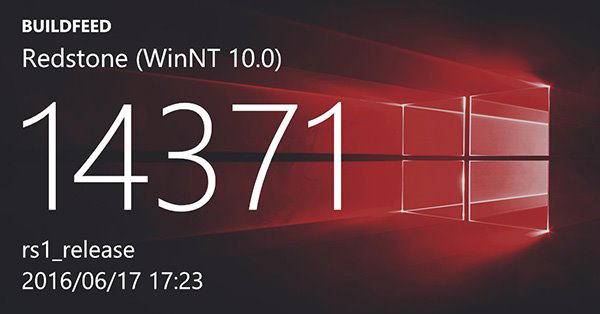 win10 Mobile/PC一周年更新14371曝光，已公开泄露