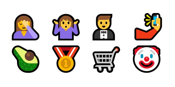 微软对部分Win10 Emoji表情重新审核