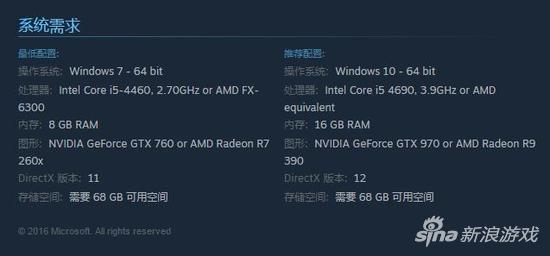 《量子破碎》Steam版配置需求 支持Win 7