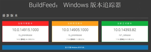 Win10“红石2”预览版Build 14915曝