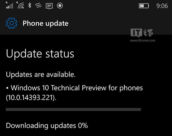 Win10 Mobile发布预览版14393.221开始推送