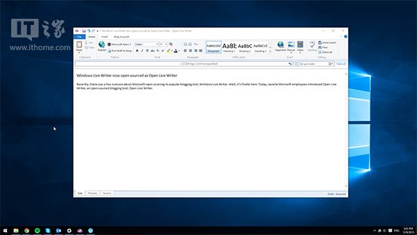 Win32转制Win10 UWP，《Open Live Writer》即将上架商店