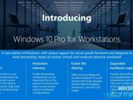 Windows 10工作站版推出：新ReFS文件系统、可6T内存