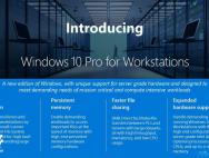 微软正式宣布Windows 10 Pro Workstation：Win10最高端版本