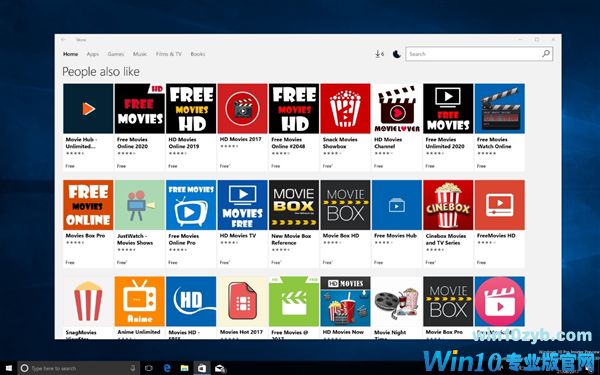 微软默许 Win10商店沦陷：盗版电影随便看