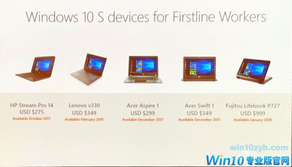 微软宣布Win10 S企业版系统 明年春季上线